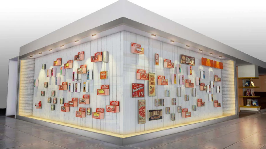 BookXcess bookstore interior concept visualisation